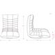リラックスチェア(360度回転座椅子/フロアチェア) ポットベリー ブラウン 【完成品】 - 縮小画像6