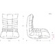 リラックスチェア(360度回転座椅子/フロアチェア) ポットベリー アイボリー 【完成品】 - 縮小画像4