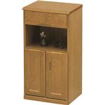 タモFAX台 44cm幅 LBR(ライトブラウン) 【完成品】