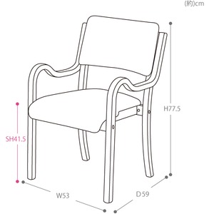 スタッキングチェアー 【ミルト】4脚入り ブラウンレザー 座面:合成皮革(合皮) (完成品) スタッキングチェアー 【ミルト】4脚入り ブラウンレザー 座面:合成皮革(合皮) (完成品)