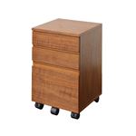 Walnut Desk ChestW340 K-2547BR 幅34cm