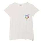 【在庫処分！12月13日まで】 anna(アンナ) フランス発 VネックTシャツ Sサイズ Blanc