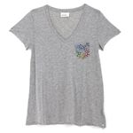 【在庫処分！12月13日まで】 anna(アンナ) フランス発 VネックTシャツ Sサイズ Gris