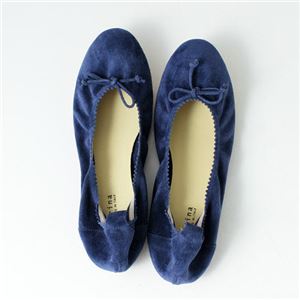 【在庫処分！12月13日まで】 Ballerina(バレリーナ) ハンドメイド バレエシューズ 37(23.5-24cm) Blu