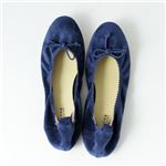 【在庫処分！12月13日まで】 Ballerina(バレリーナ) ハンドメイド バレエシューズ 37(23.5-24cm) Blu