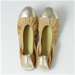 【在庫処分！12月13日まで】 Ballerina(バレリーナ) ハンドメイド バレエシューズ 36(23-23.5cm) Camel