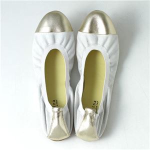 【在庫処分！12月13日まで】 Ballerina(バレリーナ) ハンドメイド バレエシューズ 36(23-23.5cm) Bianco