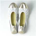 【在庫処分！12月13日まで】 Ballerina(バレリーナ) ハンドメイド バレエシューズ 38(24-24.5cm) Bianco