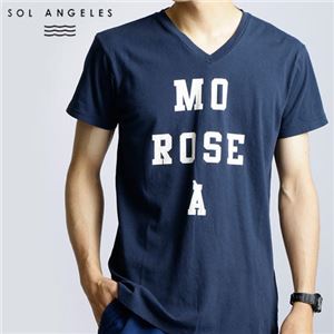 【在庫処分！12月13日まで】 SOL ANGELES Vネック半袖Tシャツ Sサイズ インディゴ