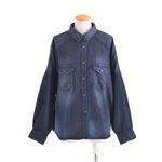 【在庫処分！12月13日まで】 DIESEL(ディーゼル) デニムシャツ DE-GERTRUDE XXSサイズ インディゴ