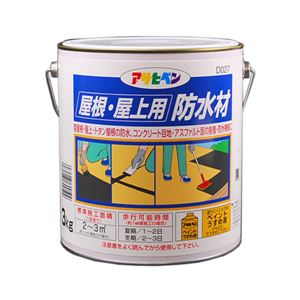 アサヒペン AP 屋根・屋上用防水 3kg D027 黒