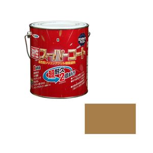 アサヒペン AP 油性スーパーコート 1.6L ソフトオーカー 商品画像