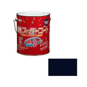 アサヒペン AP 油性スーパーコート 1.6L アトランティックブルー