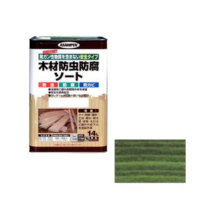 アサヒペン AP 木材防虫防腐ソート 14L グリーン 商品画像