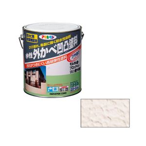 アサヒペン AP水性外かべ凹凸塗料ツヤあり 3L ベージュ