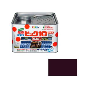 アサヒペン AP 水性ビッグ10多用途 5L 241チョコレート色