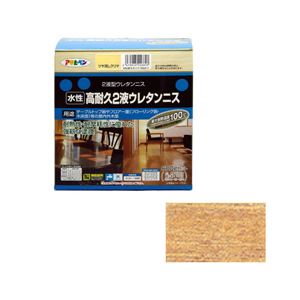 アサヒペン AP 水性2液ウレタンニス 600Gセット ツヤ消しクリヤ