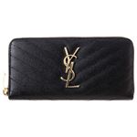 Saint Laurent （サンローラン ） 358094 BOW01 1000 NOIR ラウンドファスナー長財布