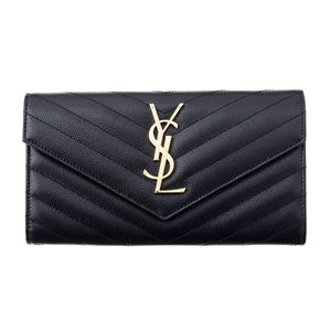 Saint Laurent （サンローラン ） 372264 BOW01 1000 長財布 BLACK