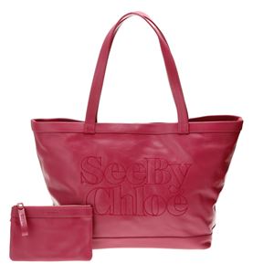 See by Chloe （シーバイクロエ ） 9S7599 N199 A76 ZIP FILE トートバッグ DEEP PINK