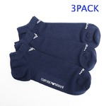 EMPORIO ARMANI （エンポリオ アルマーニ ） 300008 5P234 00035 M コットンソックス 3PACK NAVY