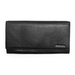 DIESEL （ディーゼル ） X03359 PR013 H2547 Black／Vibrant Green 長財布