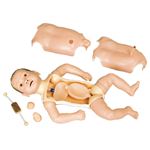 万能型トレーニング・ベビー／看護実習モデル人形 【男児／女児両用】 軟質合成樹脂製 M-125-1