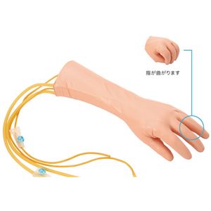 手背の静脈注射シミュレーター(看護実習モデル人形) 点滴注射実習 M-151-0 商品写真
