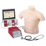 聴診技術教育モデル／看護実習モデル人形 「ちょうしんくん」 スピーカー内蔵 胸部カバー付き M-164-0