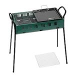 バーベキューコンロ/BBQコンロ 【炭火タイプ】 4〜6人用 幅60cm 「キャプテンスタッグ CAPTAIN STAG」 NEWエフェクト ツーウェイ