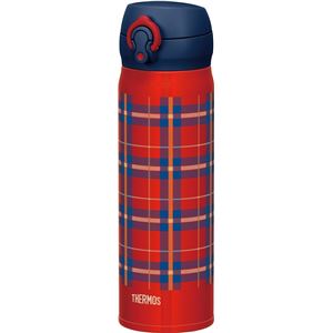 携帯マグボトル(水筒/ステンレスボトル) 500ml 軽量・コンパクト レッドチェック 『THERMOS サーモス』 商品画像