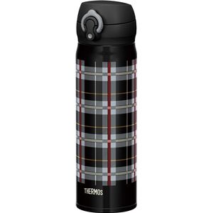 携帯マグボトル(水筒/ステンレスボトル) 500ml 軽量・コンパクト ブラックチェック 『THERMOS サーモス』 商品画像