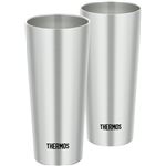 真空断熱タンブラー 【400ml/2個セット】 ステンレス 直径7cm×高さ16cm/1個 保温・保冷 『THERMOS サーモス』