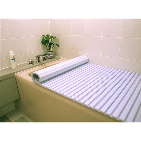 (6個セット) 風呂ふた 風呂フタ 70cm×140cm用 ブルー 軽量 シャッター式 巻きフタ SGマーク認定 日本製 浴室 風呂 b04