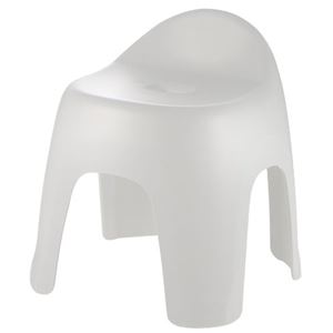バスチェア(風呂椅子/腰掛け) ハイチェアタイプ 座面高30cm ホワイト 『ハユール』 商品画像