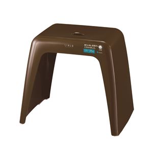 バスチェア(風呂椅子/腰掛け) 座面高35.5cm ポリプロピレン製 ブラウン 『LIALO』 商品画像