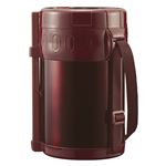 保温弁当箱/ランチジャー 【2L】 大容量 ごはん容量：お茶碗3.3杯分 ブラウン 『スタイラス』