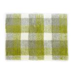 オカ 乾度良好バスマット ハーモニーチェック 45×60cm G（グリーン）