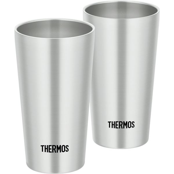 (THERMOS サーモス) 真空断熱タンブラー/カップ (2個セット) 300ml ステンレス製 b04