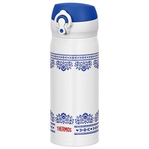 【THERMOS サーモス】 水筒 真空断熱ケータイマグボトル 【ブルーホワイト】 400ml 軽量 コンパクト