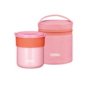 【THERMOS サーモス】 保温ごはんコンテナー 【コーラルピンク】 ごはん容器容量(約)：0.25L 真空断熱ステンレス魔法びん構造