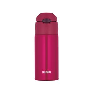 【THERMOS サーモス】 水筒 真空断熱ストローボトル 【保冷専用 ストロベリーレッド】 400ml シンプルデザイン 軽量