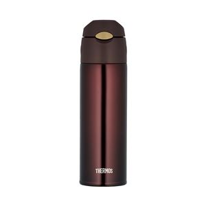 【THERMOS サーモス】 水筒 真空断熱ストローボトル 【保冷専用 ブラウン】 550ml シンプルデザイン 軽量