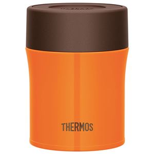 【THERMOS サーモス】 真空断熱スープジャー/フードコンテナー 【500ml ダイダイ】 大容量 広口タイプ 保温・保冷力抜群