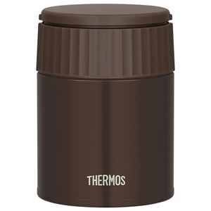 【THERMOS サーモス】 真空断熱スープジャー/フードコンテナー 【400ml モカ】 広口タイプ 保温・保冷力抜群