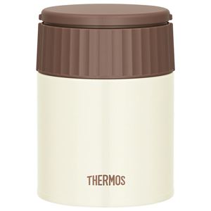 【THERMOS サーモス】 真空断熱スープジャー/フードコンテナー 【400ml ミルク】 広口タイプ 保温・保冷力抜群