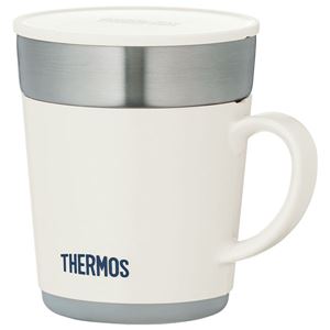 【THERMOS サーモス】 保温マグカップ /マイカップ 【240ml ホワイト】 フタ付き ステンレス魔法びん構造