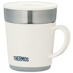 【THERMOS サーモス】 保温マグカップ /マイカップ 【240ml ホワイト】 フタ付き ステンレス魔法びん構造