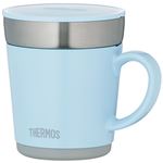 【THERMOS サーモス】 保温マグカップ/マイカップ 【350ml ライトブルー】 フタ付き ステンレス魔法びん構造