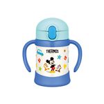 【THERMOS サーモス】 ベビーストローマグ/赤ちゃん用水筒 【250ml ライトブルー】 ディズニー柄 月齢9ヶ月頃〜 ハンドル付き